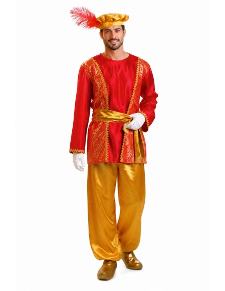 Costume de Page Gaspard Taille L | Costumes pour Adultes Le Roi du Carnaval